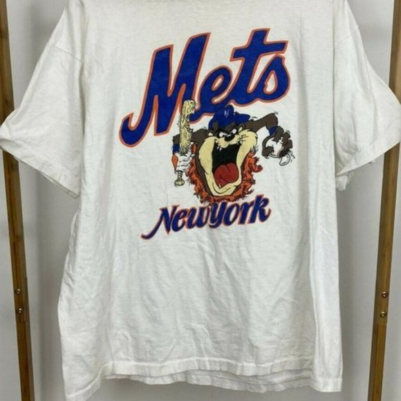 Tops - Vintage New York Mets Looney Tunes Taz New York Mets Basebal shirt collection t